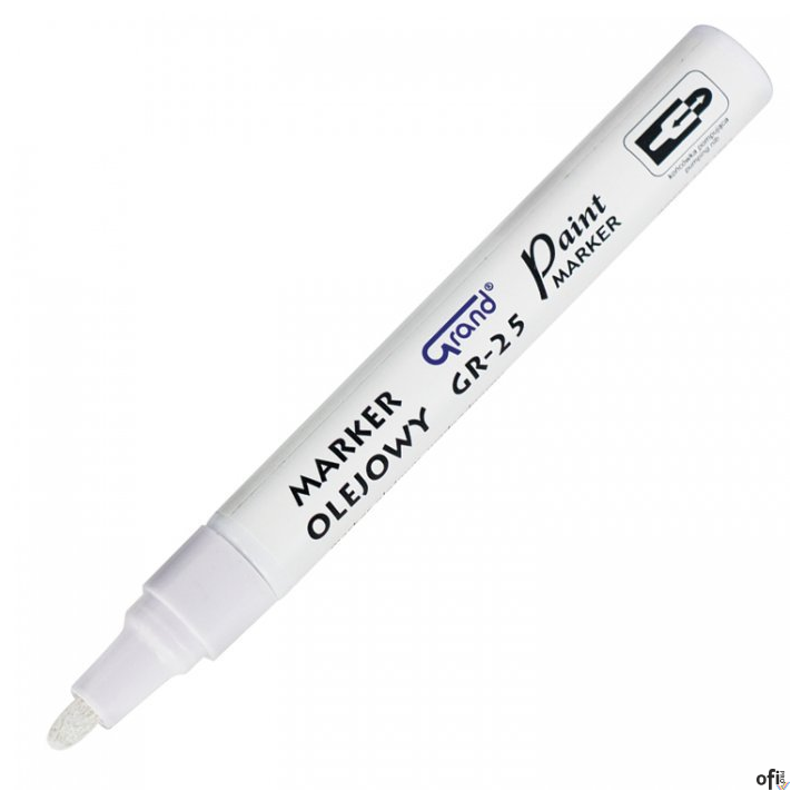 Marker olejowy GRAND GR-25, biały 160-1962