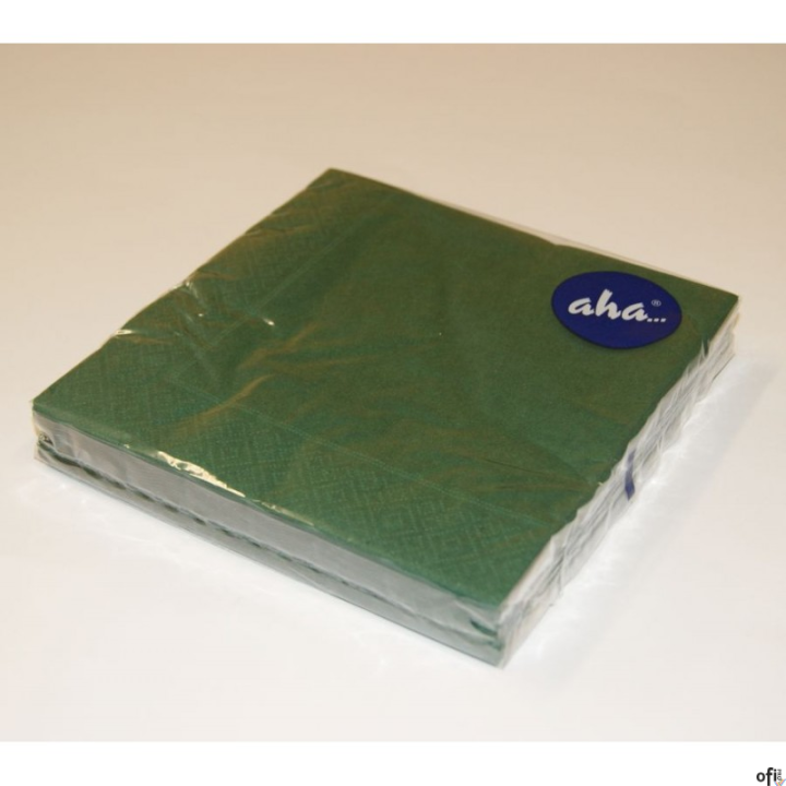Serwetki AHA zielone 33x33cm, 20sztuk, intensywny