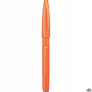 Pisak pędzelkowy do kaligrafii pomarańczowy SES15-F PENTEL