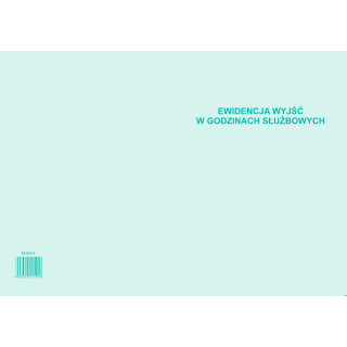 Ewidencja wyjść A4, 32 strony offset, 10-574-1 DOTTS