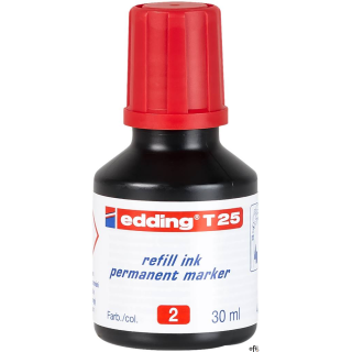 Tusz do mark.perm.30ml czerwony T25/002 EDDING (X)