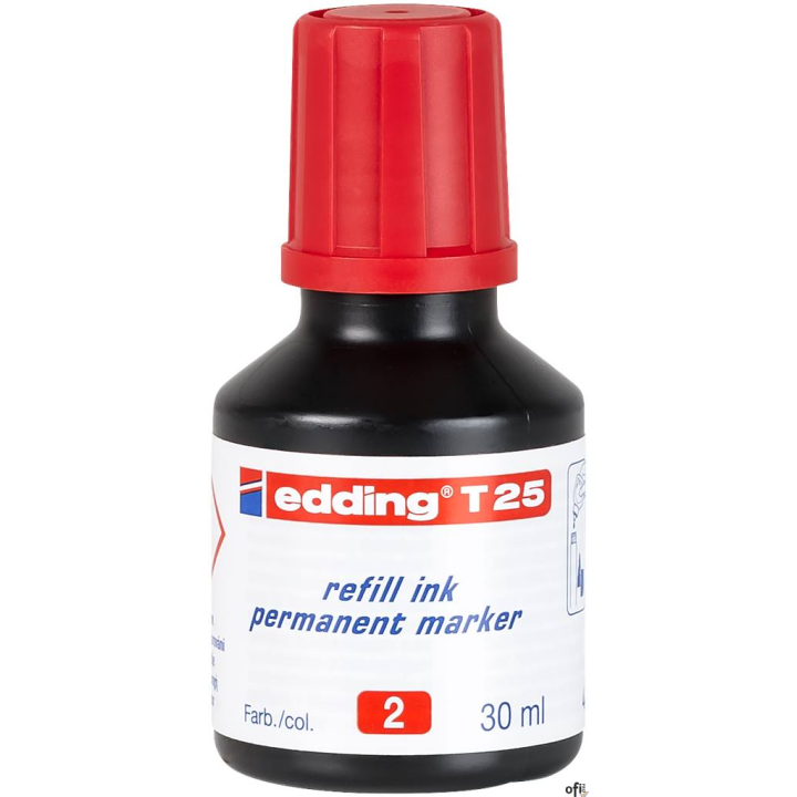 Tusz do mark.perm.30ml czerwony T25/002 EDDING (X)