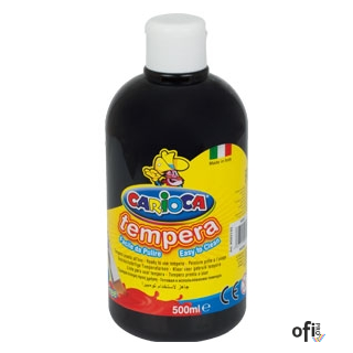Farba tempera 500 ml, czarna CARIOCA 170-2358/170-2649