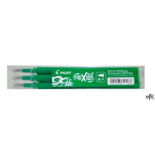 Wkład FRIXION 0.7 zielony PIRBLS-FR7-G-S3 PILOT opakowanie 3szt.
