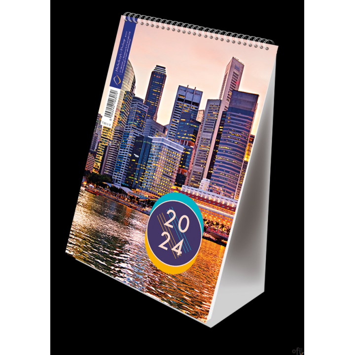 Kalendarz ze spiralką A5 - pionowy 2024 Michalczyk i Prokop T-101-3-18