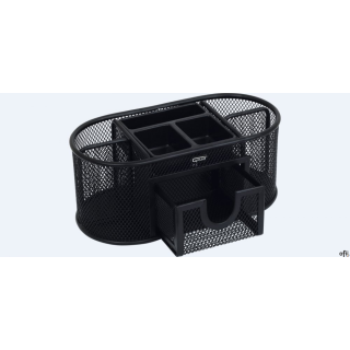 Przybornik na biurko siatka GR-1776, czarny GRAND 120-1486