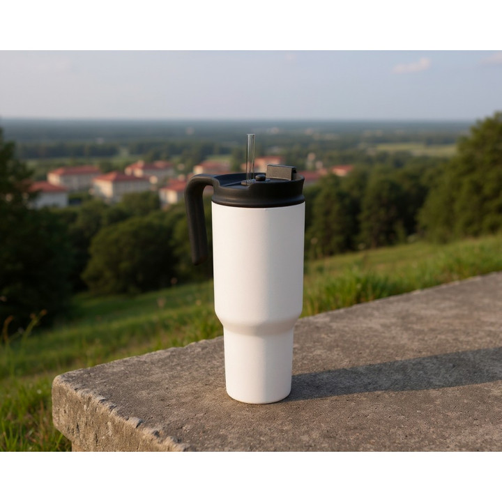 Kubek termiczny 1100 ml Air Gifts z ergonomicznym uchwytem | Ony