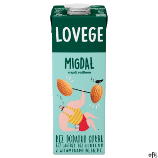 Napój LOVEGE Migdałowy Bez Dodatku Cukru 1l SANTE