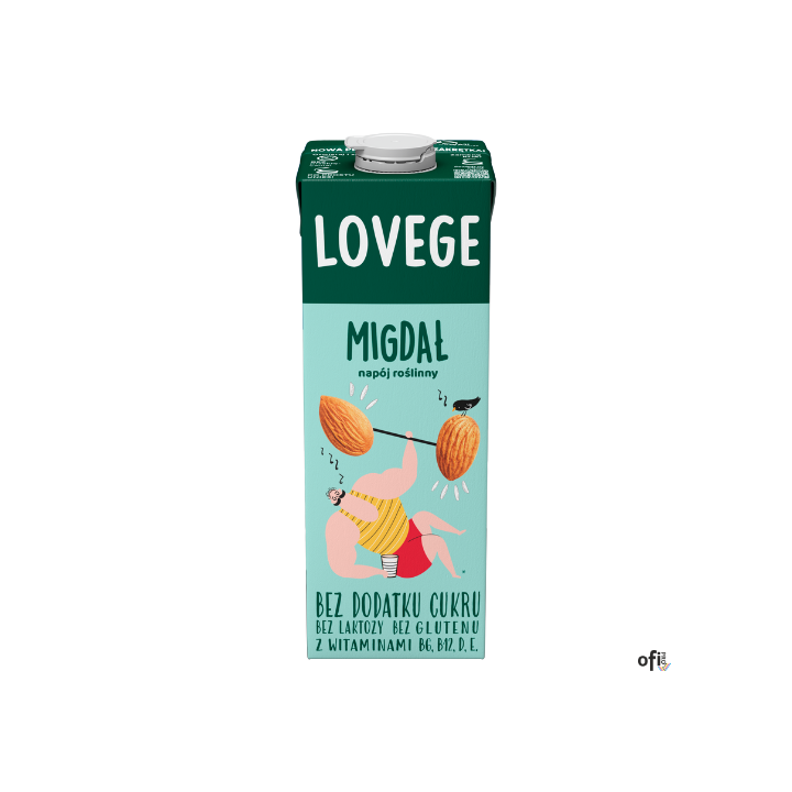 Napój LOVEGE Migdałowy Bez Dodatku Cukru 1l SANTE
