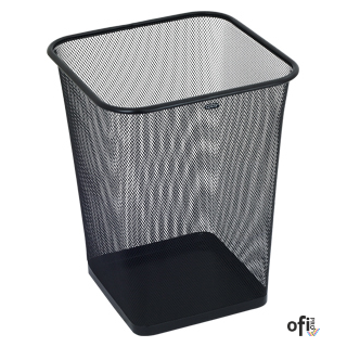 Kosz na papier kwadratowy 18l GR-017, czarny siatka GRAND 120-1459 SALE