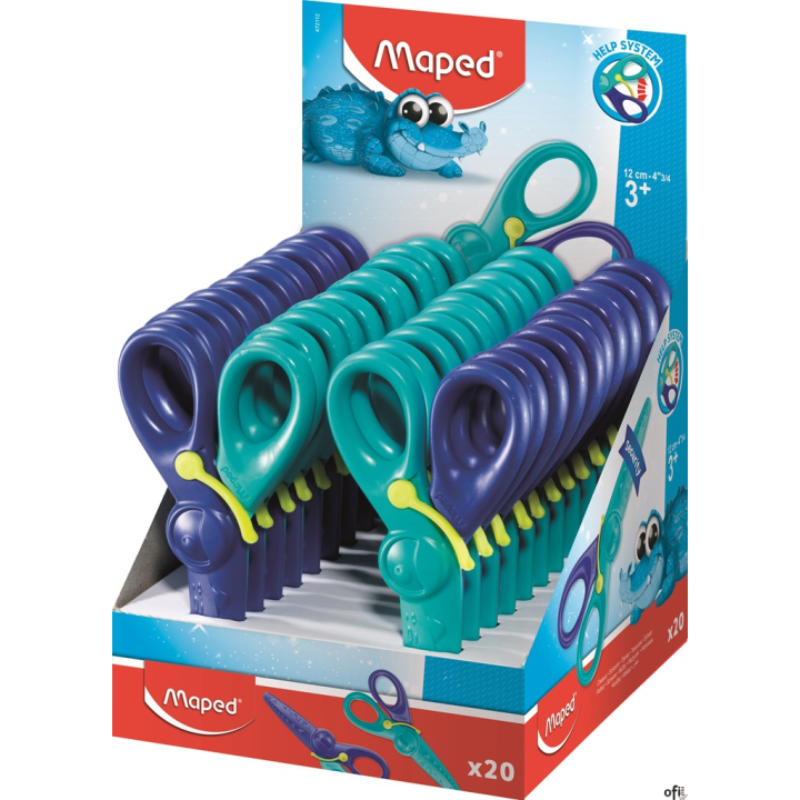 Nożyczki KIDIPULSE 12 cm dla dzieci z odbojnikiem Maped 472112