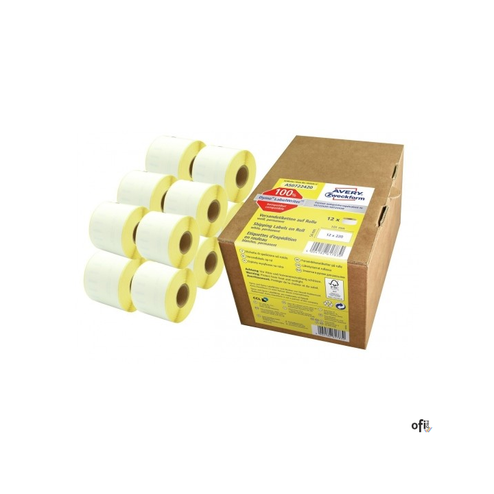 Papier toaletowy PROFESSIONAL 100/2 (12 rolek) 100m 2warstwy biały celuloza JUMBO ELLIS 6255
