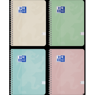 Kołozeszyt Oxford Touch Pastelowy A4 80 kartek mix 5 kolorów 400175356