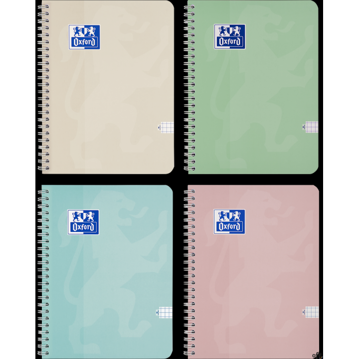 Kołozeszyt Oxford Touch Pastelowy A4 80 kartek mix 5 kolorów 400175356