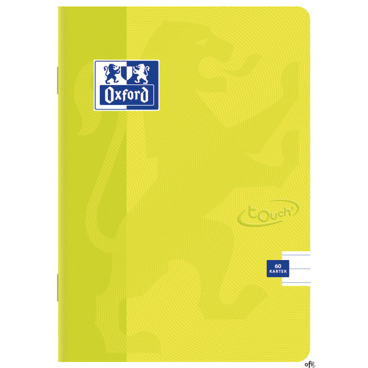 Zeszyt A5 60k, linia z marginesem, OXFORD, TOUCH 400074877
