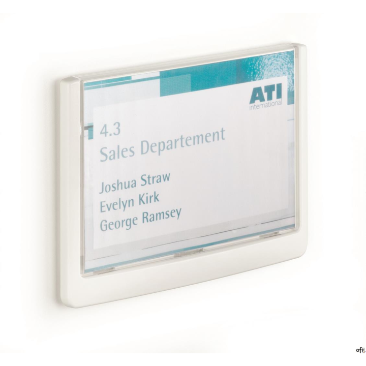 Click Sign tabliczka przydrzwiowa 149x105,5 m m Biały 486102 DURABLE