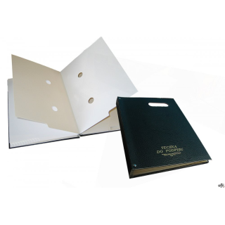 Teczki do podpisu 20k z okienkiem (czarne) WARTA 1824-920-033