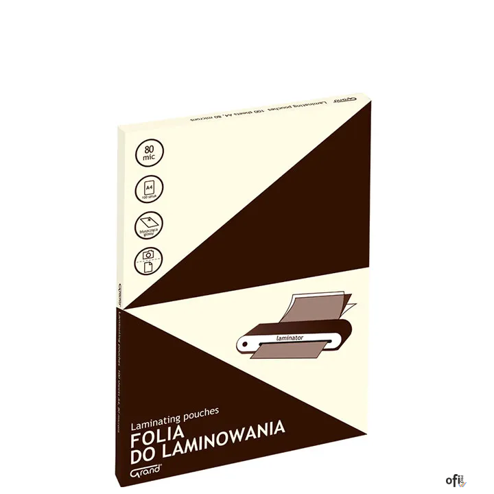 Folia do laminacji A4 80mic (100) 160-2192 GRAND