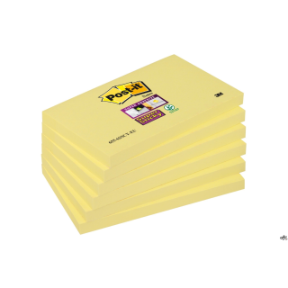 Bloczki_3M POST-IT 76x127mm żółte (12) Super Sticky 70005197903