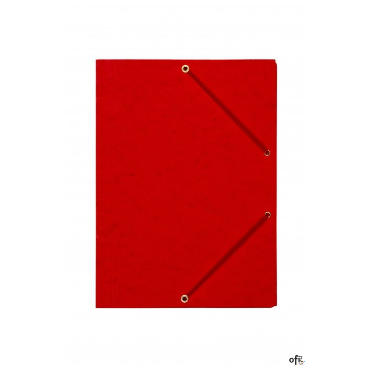 Teczka z gumką rogi DOTTS A4 preszpan czerwona 390g