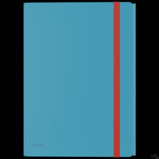 Teczka z gumką i kieszonką Leitz Cosy, PP, niebieska 46190061