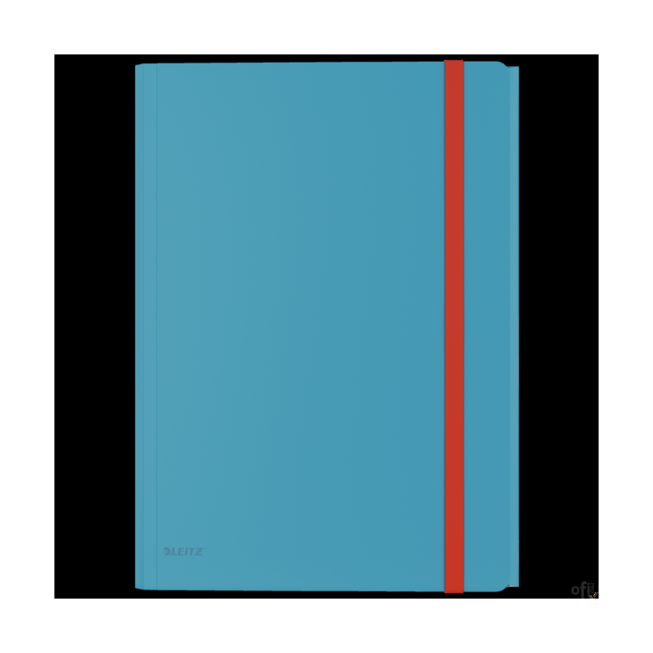 Teczka z gumką i kieszonką Leitz Cosy, PP, niebieska 46190061