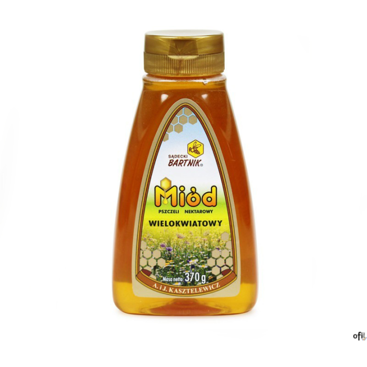 Miód wielokwiatowy z dozownikiem SĄDECKI BARTNIK 370g