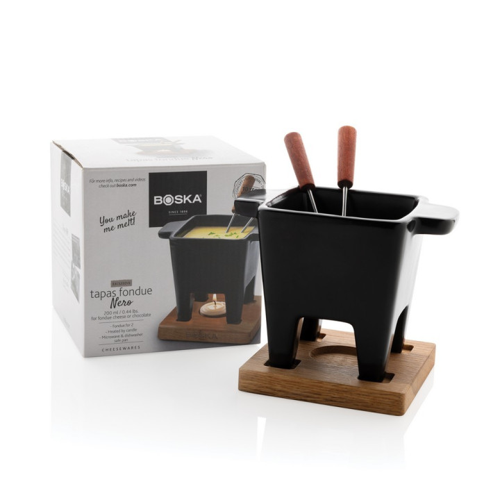 Zestaw do serwowania fondue BOSKA Tapas Fondue Nero