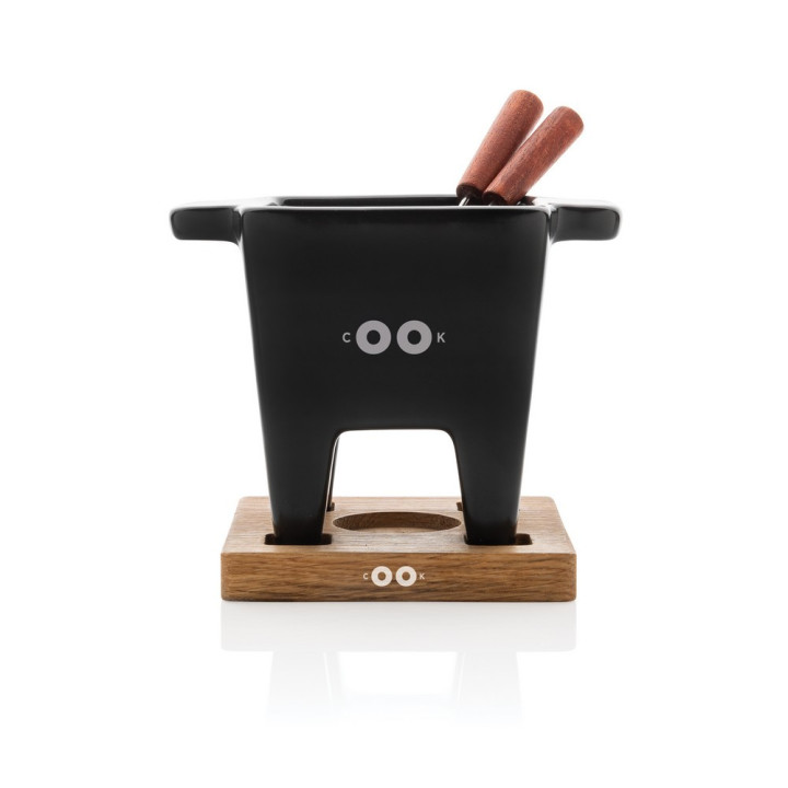 Zestaw do serwowania fondue BOSKA Tapas Fondue Nero