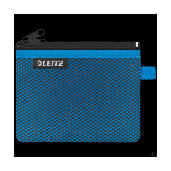 Koszulka z suwakiem z dwoma przegródkami Leitz WOW, rozmiar S, niebieska 40110036
