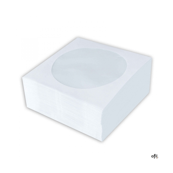 Koperty na CD/DVD z okienkiem (100sztuk) białe