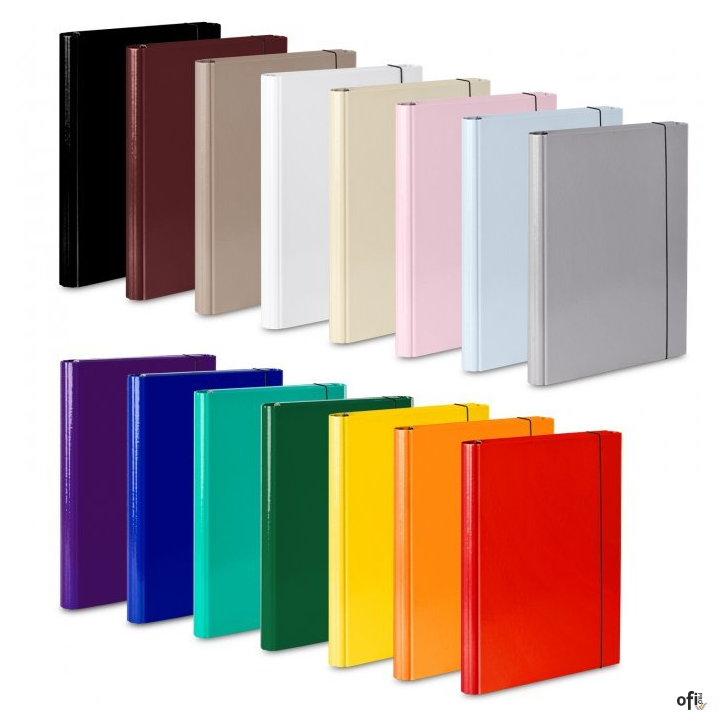 Teczka skrzydłowa z gumką czarna VAUPE, 310/02