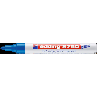 Marker lakierowy przemysłowy okrągła końcówka 2-4 mm niebieski Edding 8750/003/N