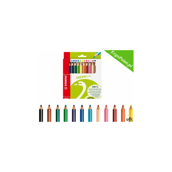 Kredki GREENTRIO 12kol.6203/12 STABILO