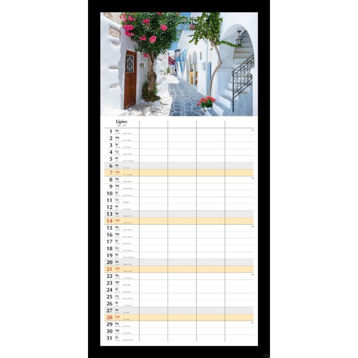 Planer miesięczny 2024 Michalczyk i Prokop T-108S-3 kalendarz ścienny