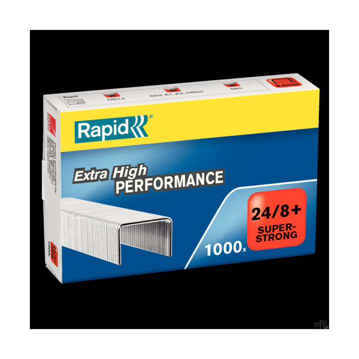 Zszywki Rapid Super Strong 24/8+ 1M, 1000 szt., 24858500