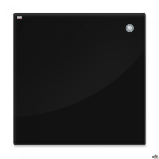 Tablica szklana magnetyczna 80x60cm czarna 2X3 TSZ86 B