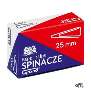 Spinacz T-25 mm GRAND trójkątny 10op x 100sztuk 110-1385