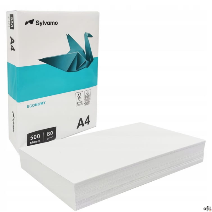 Papier xero A4 SYLVAMO 80g klasa białości C 146 karton 5 ryz