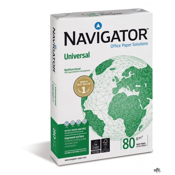 Papier xero A4 NAVIGATOR UNIVERSAL klasa A+ premium karton 5 ryz