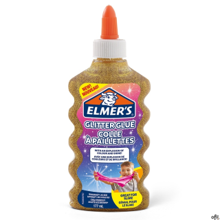 Elmers klej brokatowy, złoty, zmywalny i przyjazny dzieciom, 177ml, 2077251