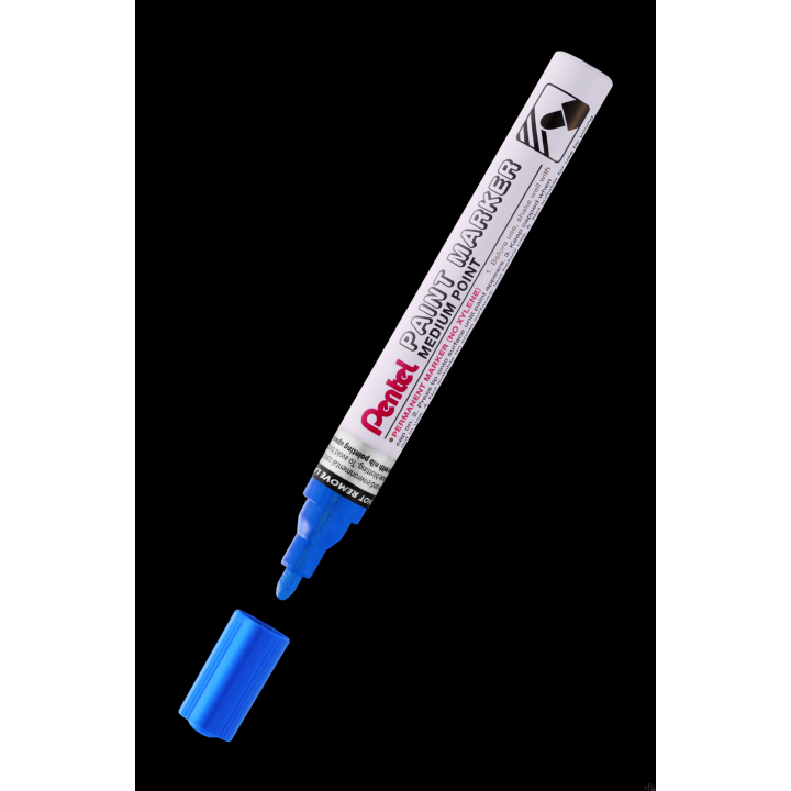 Marker olejowy Pentel średnia okrągła  końcówka,  MMP10-C niebieski