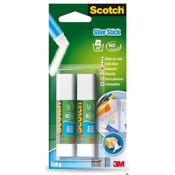 Klej w sztyfcie SCOTCH_ (2x6208D) Office, zawieszka, 2szt., 2x8g, 3M-UU008295139