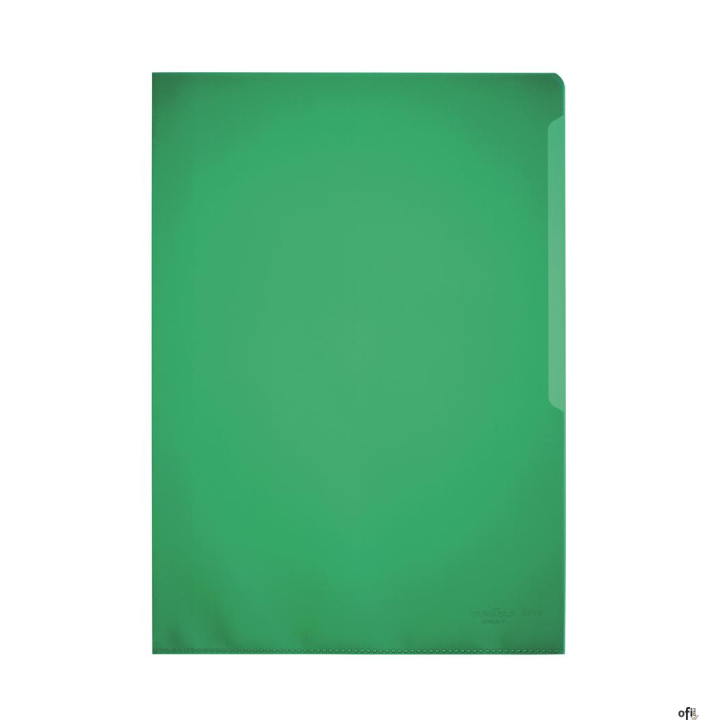 Obwoluta przezroczysta A4, PP 0,12mm Zielony, 100szt., 233705 DURABLE