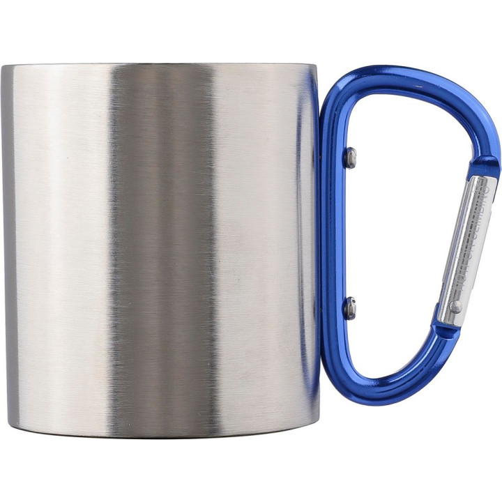 Metalowy kubek 185 ml z karabińczykiem