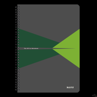 Kołonotatnik OFFICE PP A4 kratka zielony 44950055 LEITZ