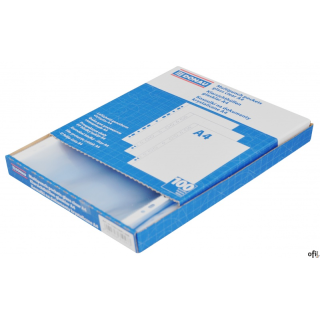 Koszulki na dokumenty A4 PP krystaliczne 45mikr. 100szt. DONAU 1765100PL-00B