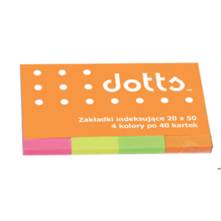 Zakładka indeksująca DOTTS 20x50 4x40kartek brilliant (NSP20/50/D)