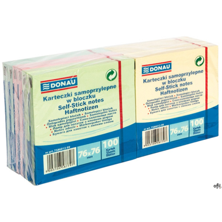 Bloczek sam.76*76 mix(12)DONAU 7586012-99