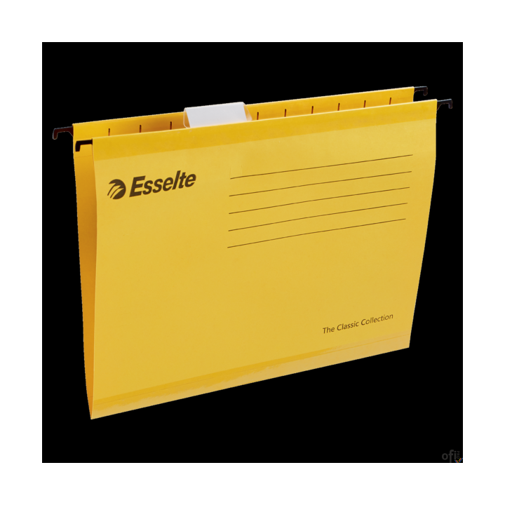 Teczki zawieszane Esselte Classic A4, żółty, 25 szt. PENDAFLEX 90314